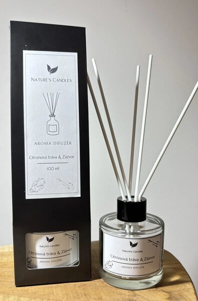 Aroma difuzér - Citrónová tráva & Zázvor