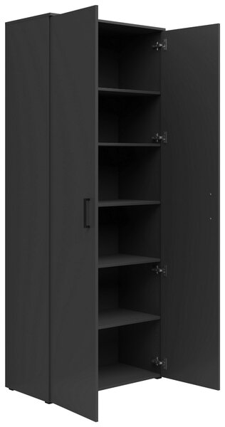VÍCEÚČELOVÁ SKŘÍŇ, barvy grafitu, 80/195/40 cm Carryhome - Víceúčelové skříně