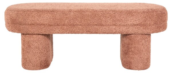 By-Boo Hnědá čalouněná lavice Rama 120 cm