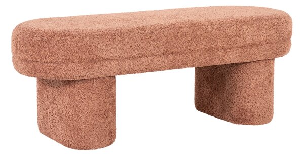 By-Boo Hnědá čalouněná lavice Rama 120 cm