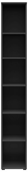 REGÁL, barvy grafitu, 30/195/40 cm Carryhome - Knihovny