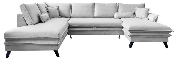 SEDACÍ SOUPRAVA, textil, světle šedá P & B - Sedací soupravy, Online Only