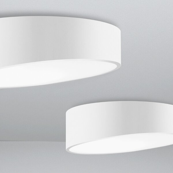 Bílé kovové stropní LED světlo Nova Luce Maggio 50 cm