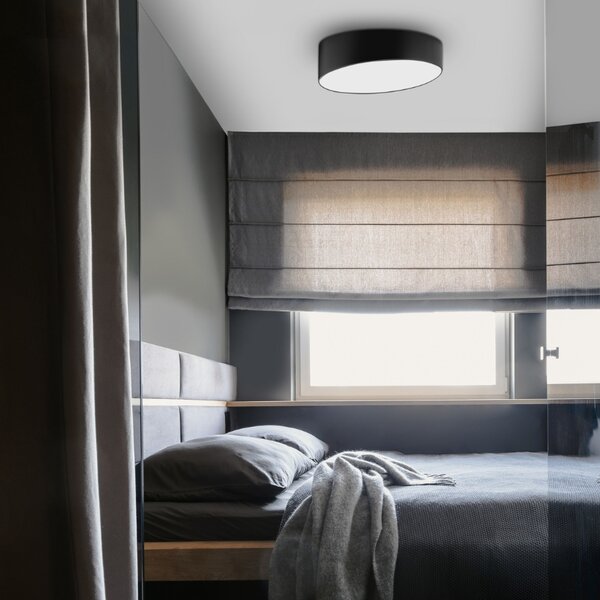 Černé kovové stropní LED světlo Nova Luce Maggio 50 cm