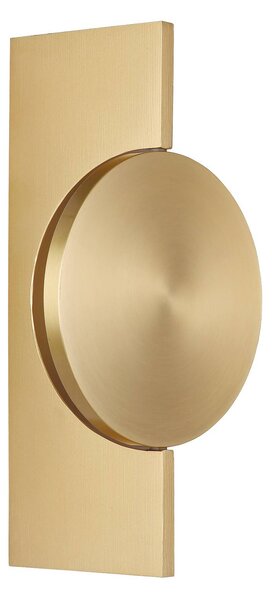 Globo LED nástěnné světlo Jasper, výška 28 cm, matná mosaz, kov, Mosaz / zlato, Obývací pokoj / jídelna, kov, Moderní