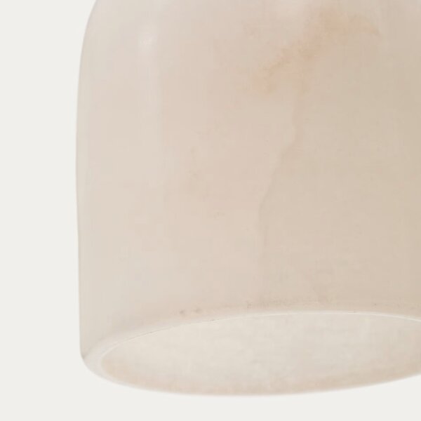 Bílé závěsné světlo Kave Home Shenli 15 cm