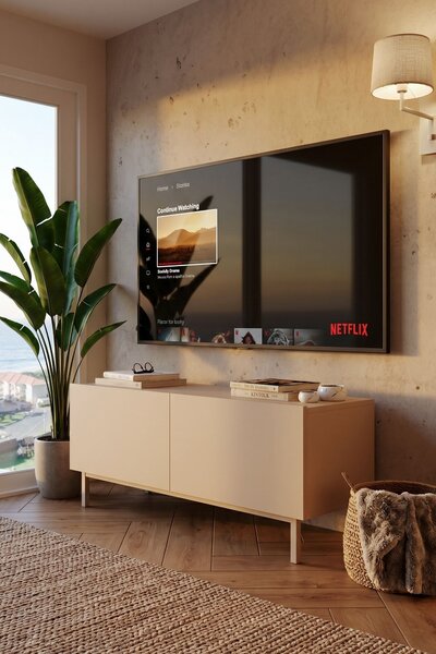 TV stolek/skříňka Coleto 3 (písková). Akce -13%