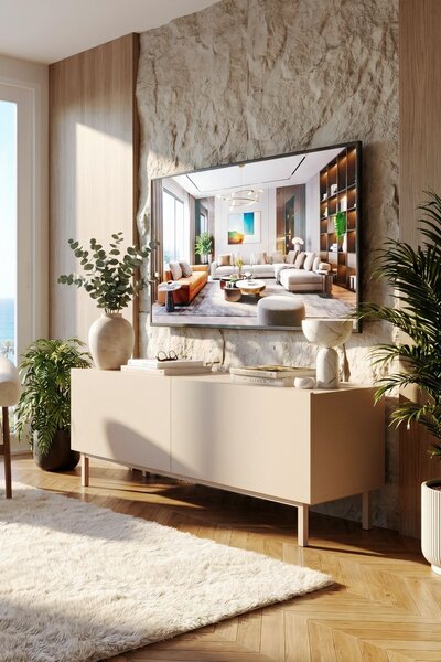 TV stolek/skříňka Coleto 3 (písková). Akce -13%