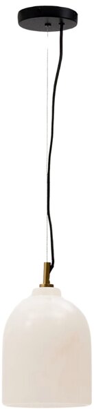 Bílé závěsné světlo Kave Home Shenli 15 cm