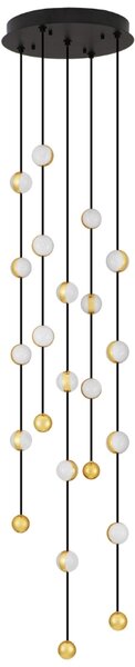Kovové závěsné LED světlo Nova Luce Alcinoe 38 cm
