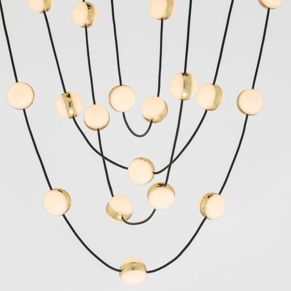 Kovové závěsné LED světlo Nova Luce Alcinoe 84 cm