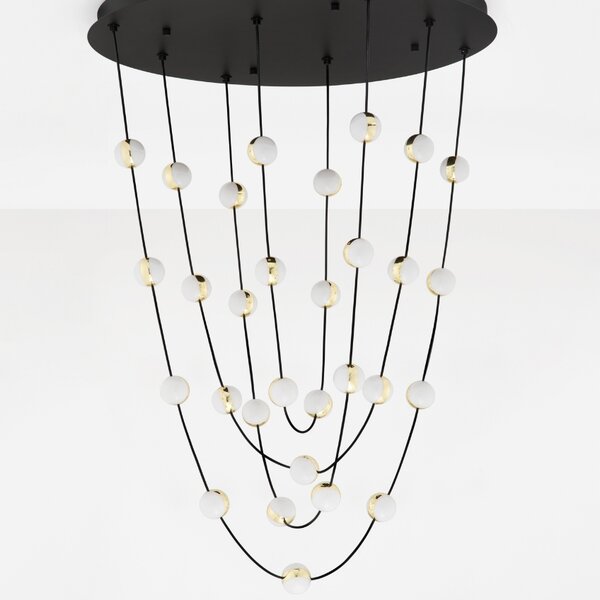 Kovové závěsné LED světlo Nova Luce Alcinoe 84 cm