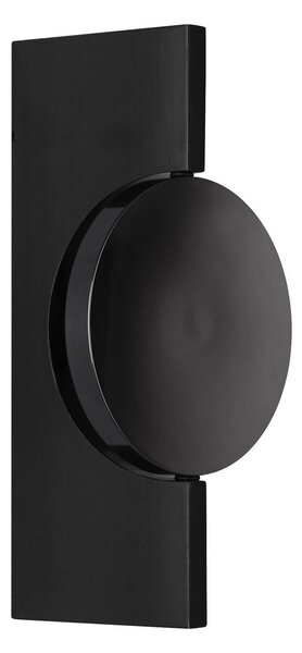 Globo LED nástěnné světlo Jasper, výška 20 cm, matná černá, kov, Černá, Obývací pokoj / jídelna, kov, Moderní