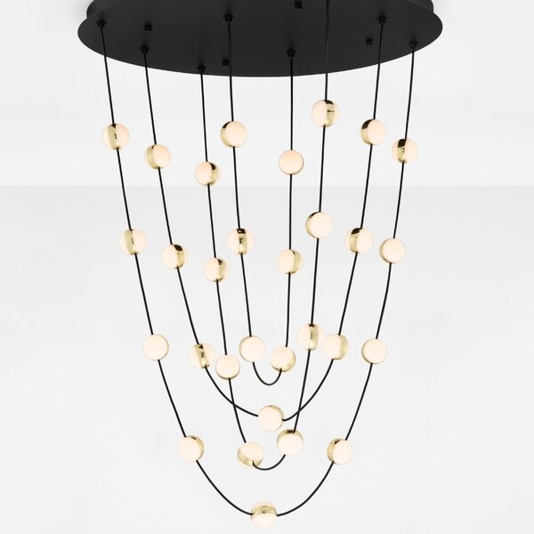 Kovové závěsné LED světlo Nova Luce Alcinoe 84 cm