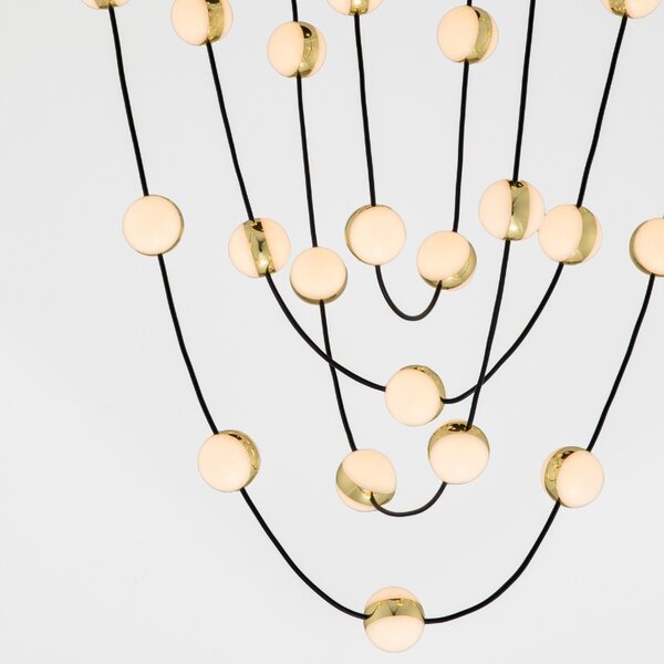 Kovové závěsné LED světlo Nova Luce Alcinoe 84 cm