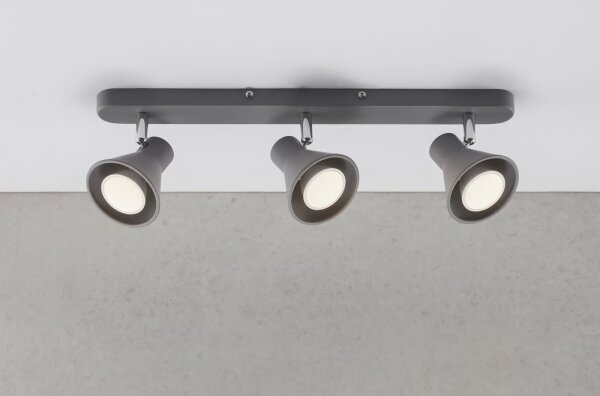 Nordlux - Bodové svítidlo EIK 3xGU10/35W/230V šedá