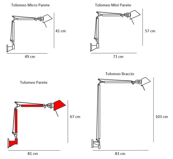 Nástěnná Svítidla Artemide, Bílá, Pracovna, Hliník, Design