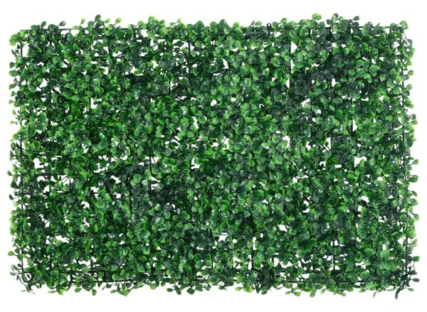 Umělý plot z listnatého keře 24 ks zelený 40 x 60 cm