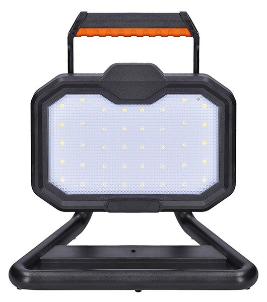 SOLIGHT LED reflektor 20W, přenosný, nabíjecí, 2000lm, oranžovo-černý