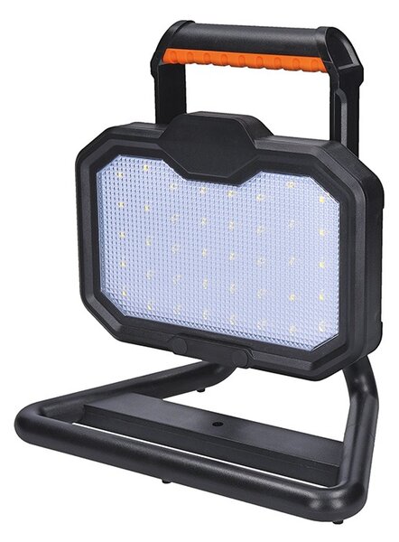SOLIGHT LED reflektor 20W, přenosný, nabíjecí, 2000lm, oranžovo-černý