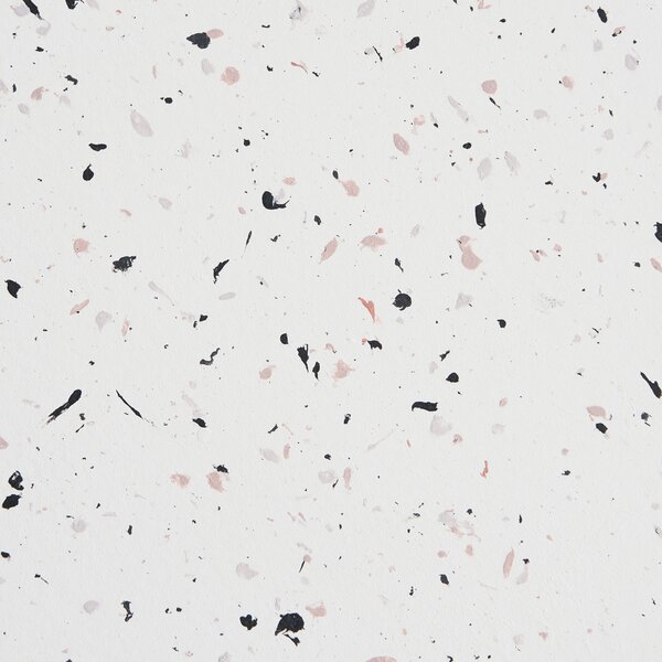 Odkládací stolek TELLARO 32 cm 37 cm Terrazzo efekt Bílé terrazzo