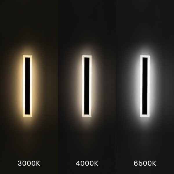 LED Venkovní nástěnné svítidlo WOW LED/20W/230V 3000/4000/6500K 60 cm IP54 černá