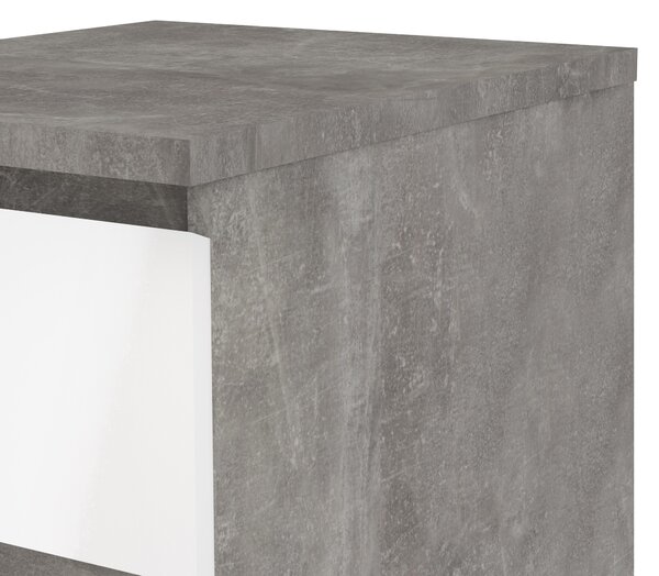 Komoda Naia 76233 bílý lesk/beton - Tvilum