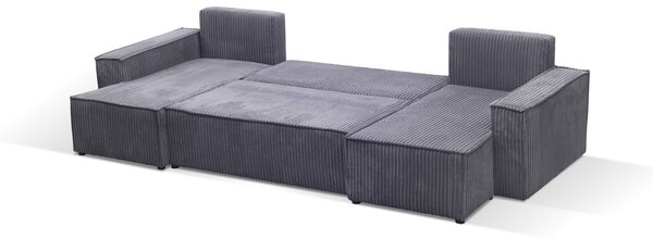 Rozkládací sedací souprava PATTI U Růžová