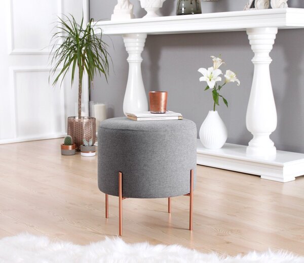 ASIR Taburet COPPER 51 šedý