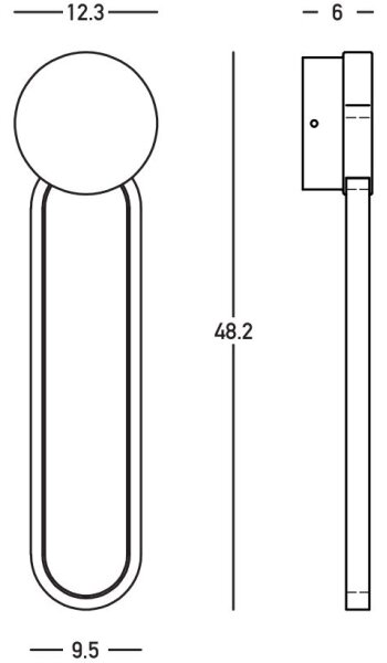 Zambelis 23102 - LED Stmívatelné nástěnné svítidlo LED/13W/230V 3000K zlatá