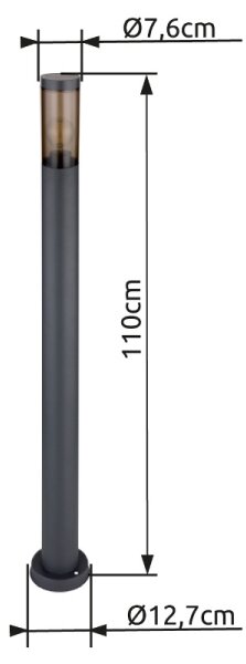 Globo 3159SA - Venkovní lampa BOSTON 1xE27/23W/230V IP44