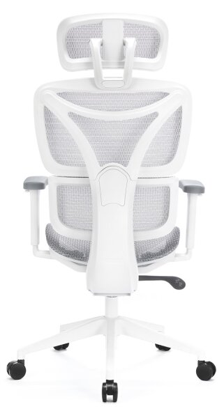 Kancelářská ergonomická židle LEVANO šedá/bílá/černá