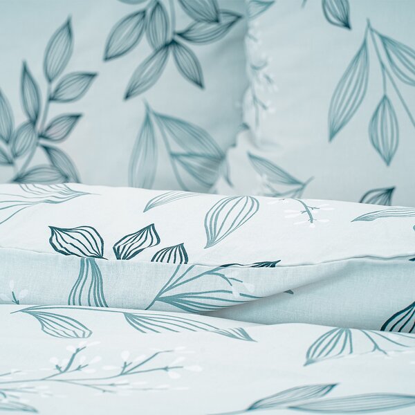 4Home Bavlněné povlečení Frosty Leaves, 140 x 200 cm, 70 x 90 cm