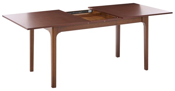 Rozkládací jídelní stůl DELMAS Tmavý jasan 160/200 cm 90 cm