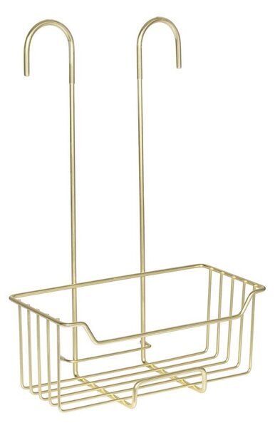 WENKO 25937100 - Sprchový koš MILO 25x36 cm nerez/zlatá/čirá