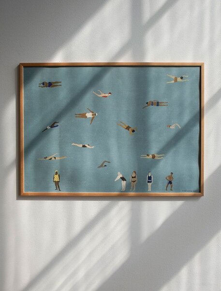 Plakát Swimmers 70 × 50 cm