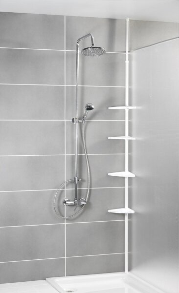 WENKO 3201010100 - Rohový prvek COMPACT 26x195 cm bílá