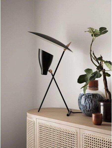 Stolní lampa Warm Nordic, Silhouette, Černá, Obývací pokoj, Kov, Design