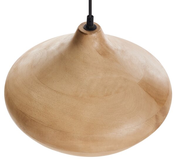 Závěsná lampa RAWI Mangové dřevo Světle hnědá