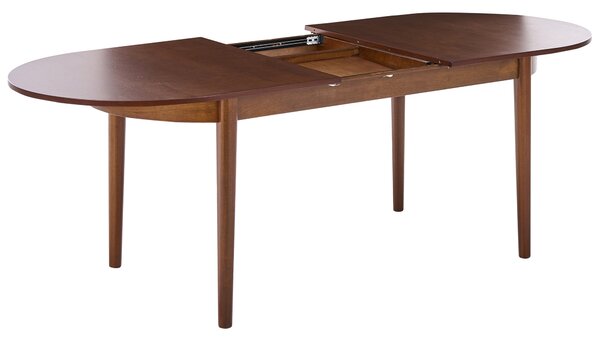 Rozkládací jídelní stůl LARTO Tmavý jasan 180/220 cm 90 cm
