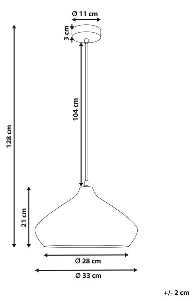 Závěsná lampa RAWI Mangové dřevo Světle hnědá