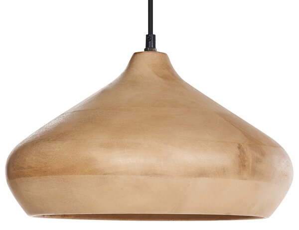 Závěsná lampa RAWI Mangové dřevo Světle hnědá