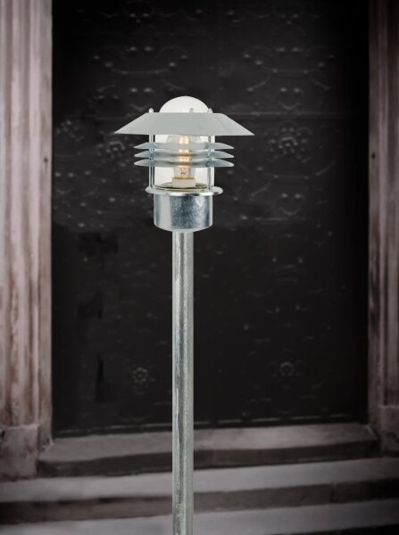 Nordlux - Venkovní lampa VEJERS 1xE27/60W/230V IP54 stříbrná 92 cm