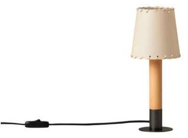Stolní lampa Santa & Cole, stmívatelné, Béžová, Obývací pokoj, Dřevo