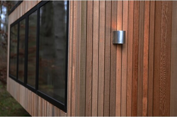 Nordlux - LED Venkovní nástěnné svítidlo CANTO 2xLED/5,5W/230V IP44 stříbrná