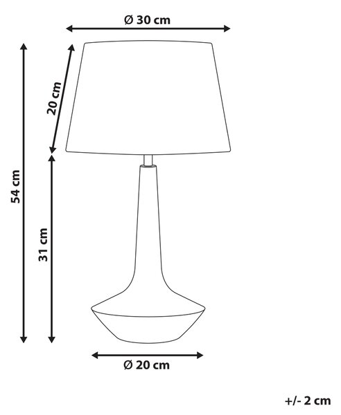 Stolní lampa GODAWARI Mangové dřevo Tmavě hnědá