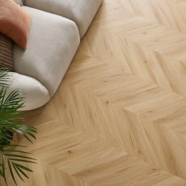 Vinylová plovoucí podlaha Afirmax Chevron 41532 Arvada Oak 1,44 m²