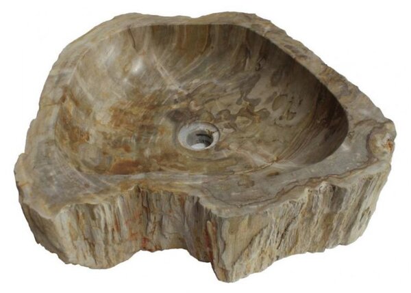 Kamenné umyvadlo ze zkamenělého dřeva 30–40 cm