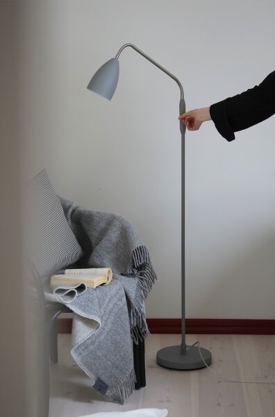 Markslöjd 108888 - LED Stmívatelná stojací lampa PATRO LED/4,9W/230V šedá