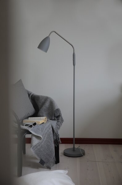 Markslöjd 108888 - LED Stmívatelná stojací lampa PATRO LED/4,9W/230V šedá